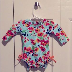 Infant Floral RuffleButts Swimsuit